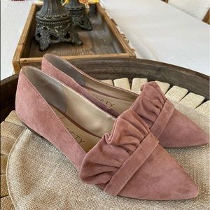 NEW! Sole Society Suede Flats 8.5 Dusty Rose color